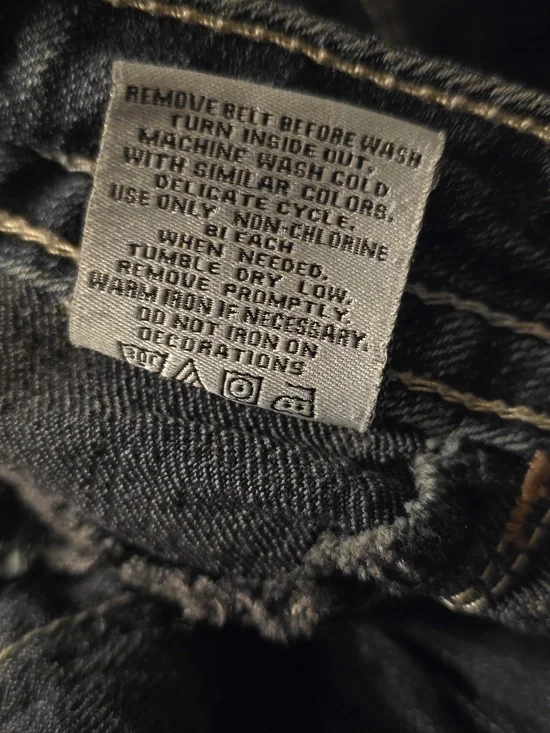 Wallflower Womens Dark Wash Denim Jeans With Squence Size 18 - Picture 8 of 8